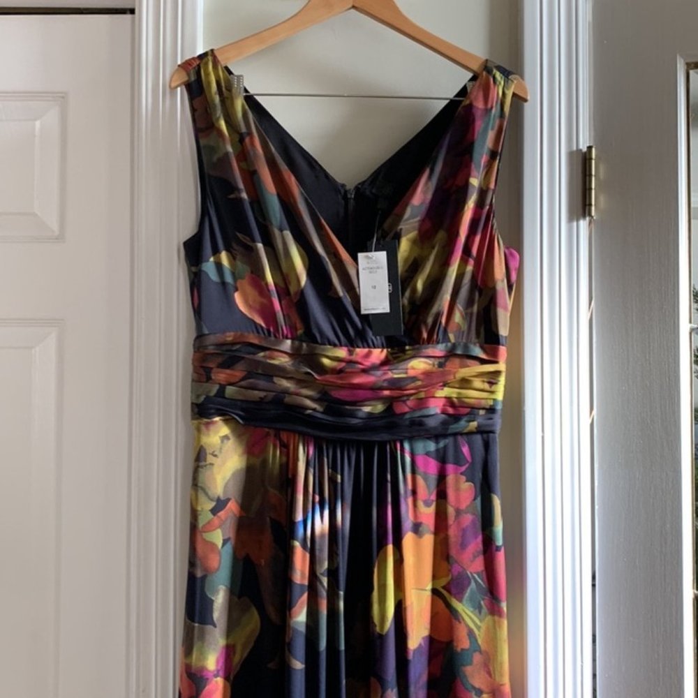 Banana Republic Black Maxi Dress with Multicolor Floral Design - Picture 11 of 16